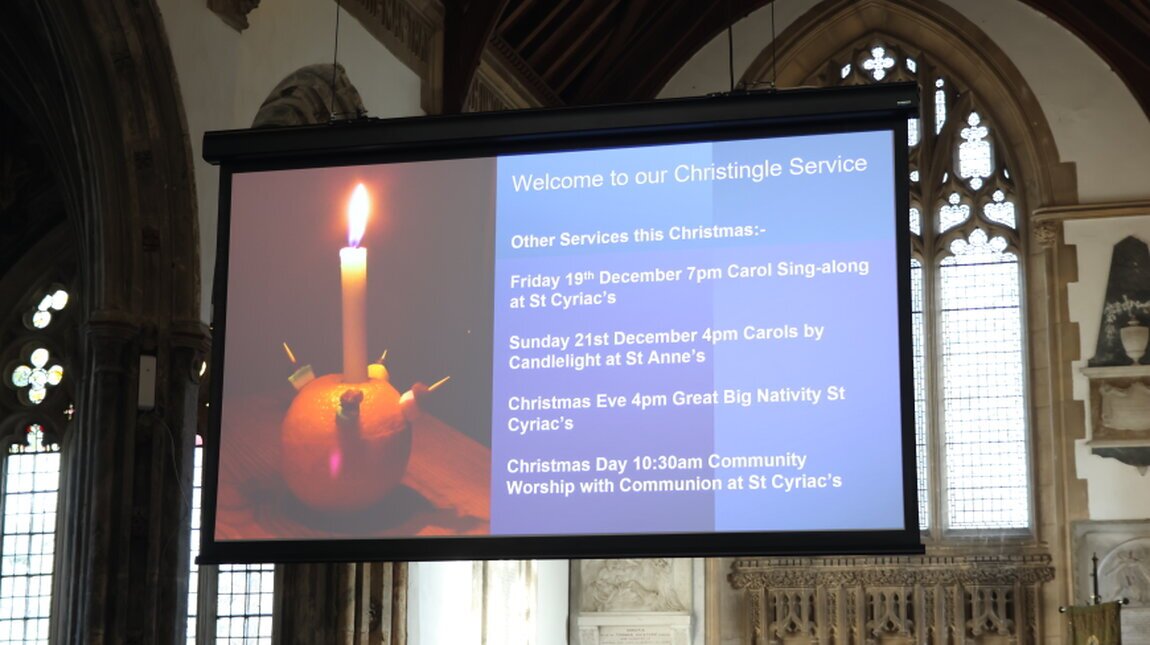 PTZ camera installed for church streaming