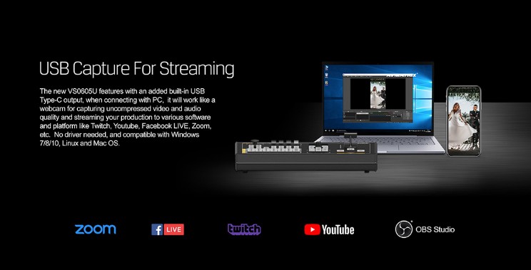 PVS0605 USB Capture for streaming USB Capture for streaming
