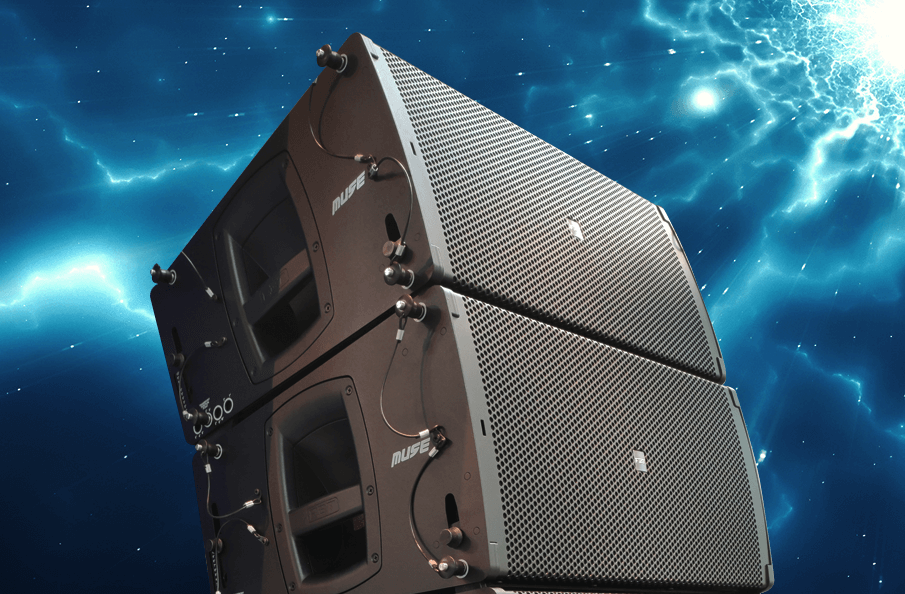 Installed column array loudspeakers